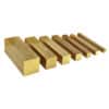 7/8" Square - Brass